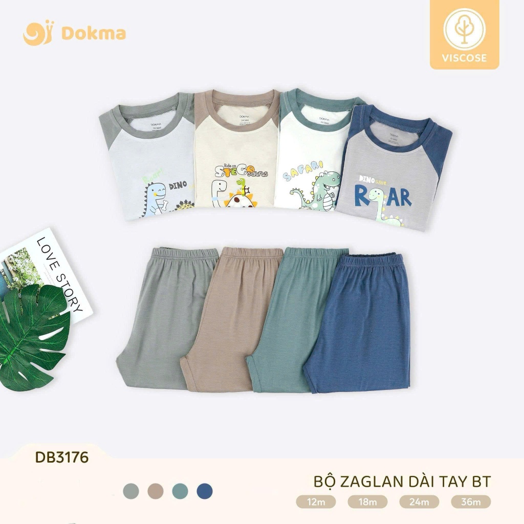 Dokma ชุดผ้าฝ้ายแขนยาว DB2044 DB3024 DB3020 DB3024 DB3026 DB3121