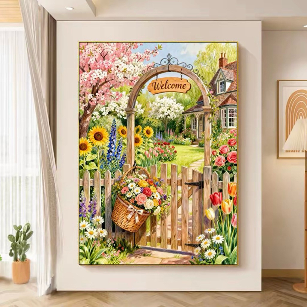สีปักลายสวนดอกไม้ SPRING LANDSCAPE – 9CT / 14CT