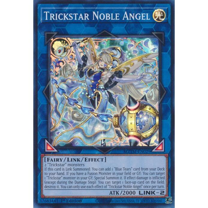 การ์ด Yugioh รหัส MZTM-EN029 - Trickstar Noble Angel - Link Monster - Super Rare