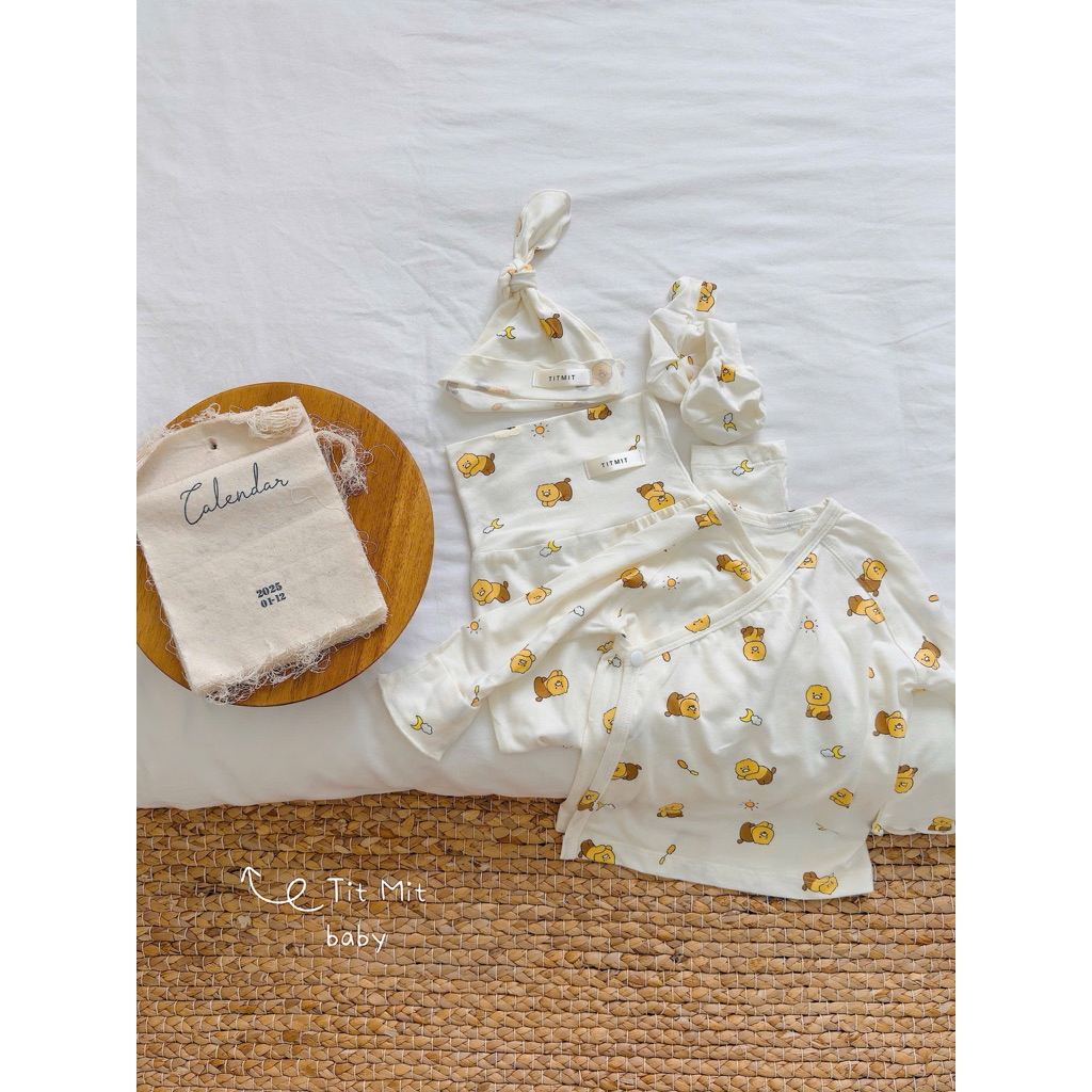 TITMIT GOLDEN BEAR NEWBORN SET