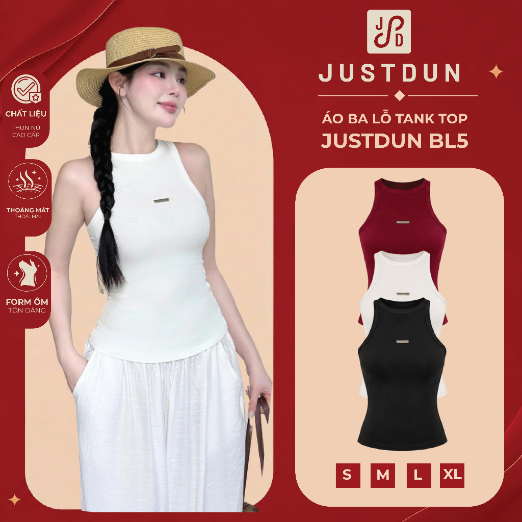 เสื้อกล้ามฤดูร้อน Justdun ผ้าฝ้ายเนียนเย็น BL5