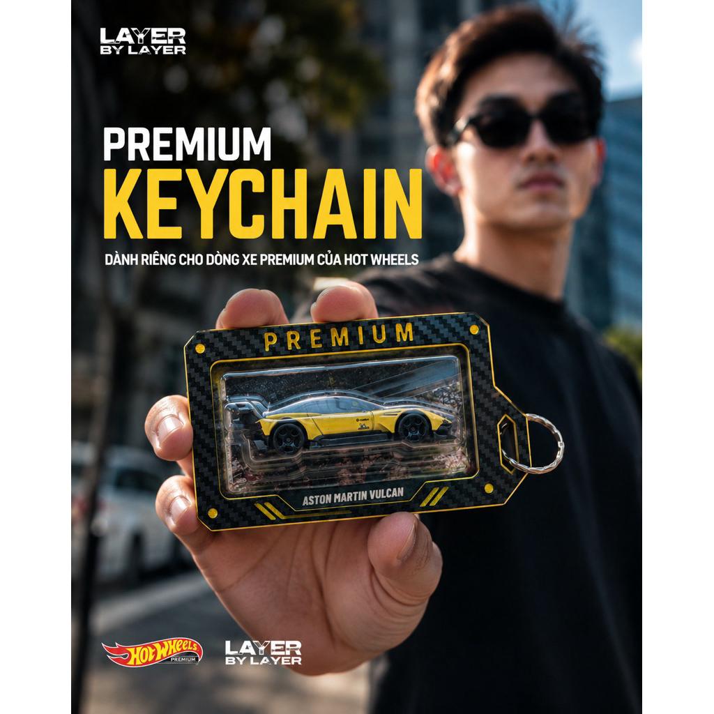(ใหม่) พวงกุญแจสําหรับ Hot Wheels Premium ซีรีส์ Sliver
