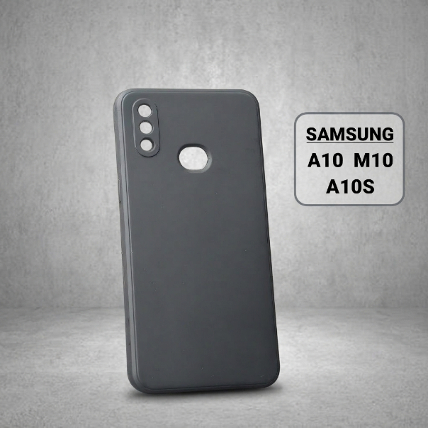 Samsung A10s, A10 เคสสีดําล้วน | เคสโทรศัพท์แบบยืดหยุ่น SS galaxy ปกป้องกล้องโทรศัพท์ Samsung