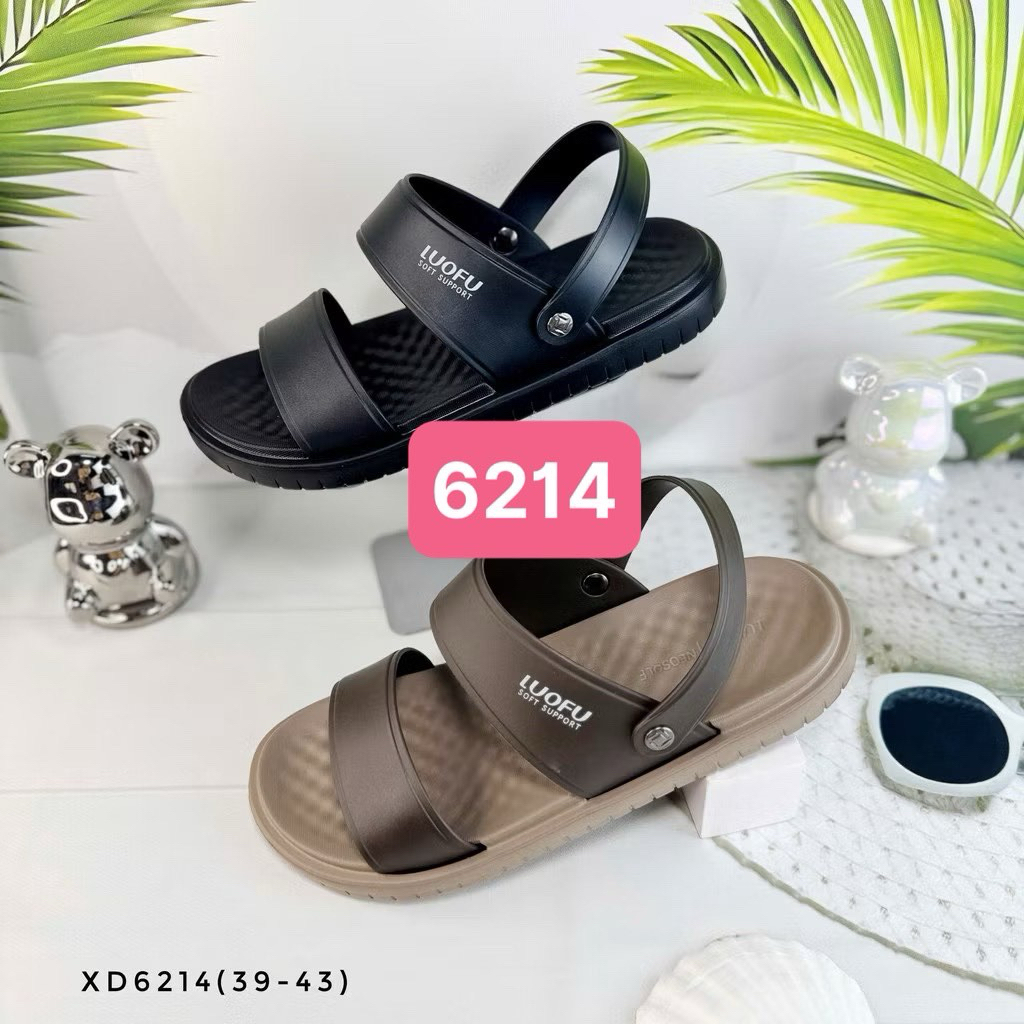 LUOFU รองเท้าแตะผู้ชายสองสายของแท้ E6214 รหัสสินค้า XD6214 ไซส์ 39-43