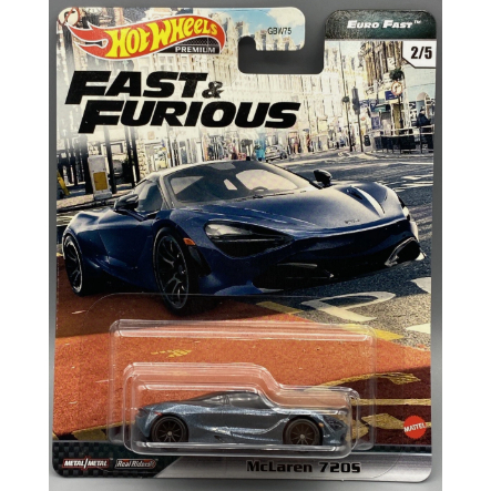 ของแท้ 1:64 scale model Car Hot Wheels Premium Car Culture Fast & Furious McLaren 720s สีเทา