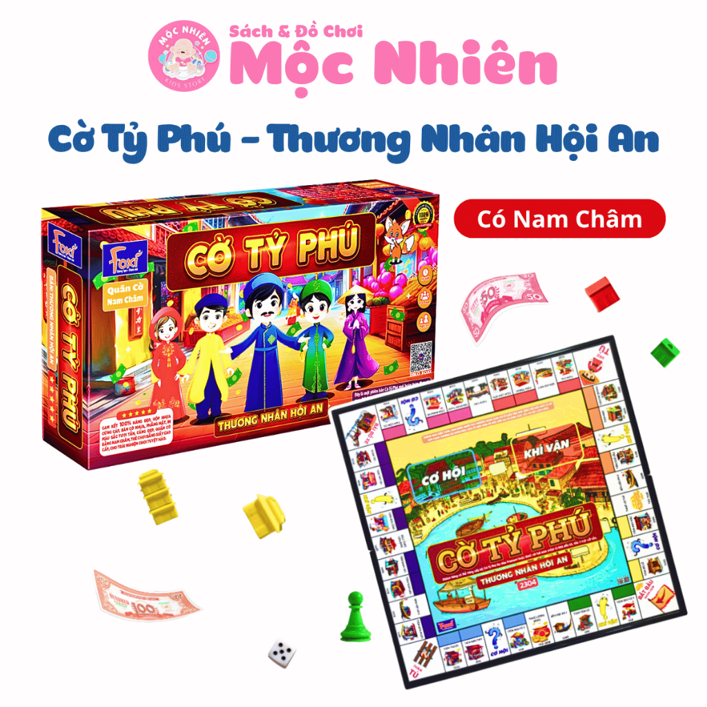 Hoi An Traders Magnetic Monopoly Toy - แบรนด์ Foxi