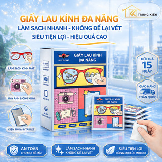 5 Hộp 500 Miếng Giấy Lau Kính Nano Huy Tưởng, Khăn Lau Kính Chống Bám Hơi Nước, Chống Mờ Hiệu Quả