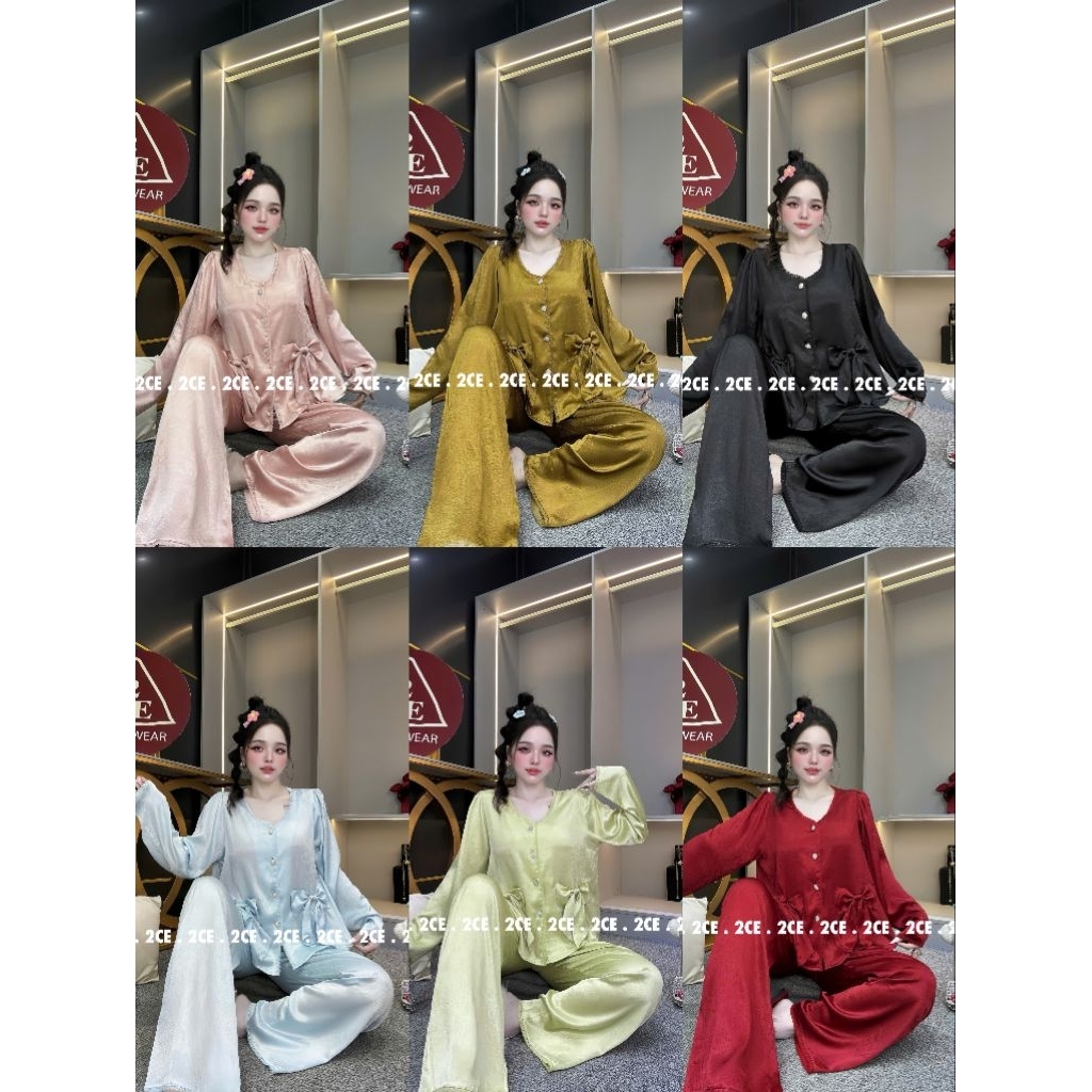 [2CE]DIAMOND SILK SET พร้อมโบว์