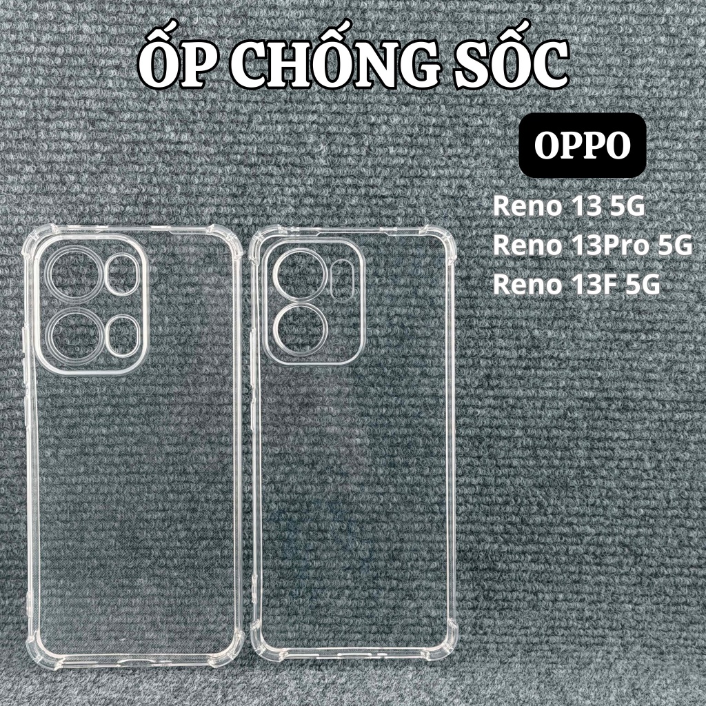 เคส Oppo Reno 13 Pro 13F 5G Reno13/Reno13F/Reno 13Pro - แบบใสกันกระแทกแบบเรียบ