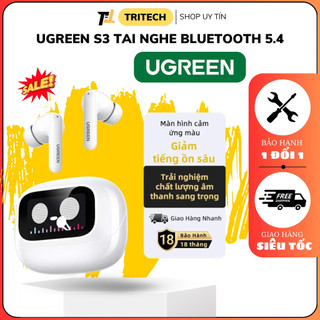 [HỎA TỐC] Tai Nghe Bluetooth UGREEN EchoBuds Magic - Âm Thanh Hi-Res - Chống Ồn ANC - Màn Hình Cảm Ứng Thông Minh.