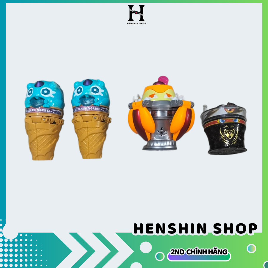 ของแท้ BANDAI DX Gochizo Blizzard Sorbet, Frappeis, Poddinte kamen rider ของเล่น Gavv