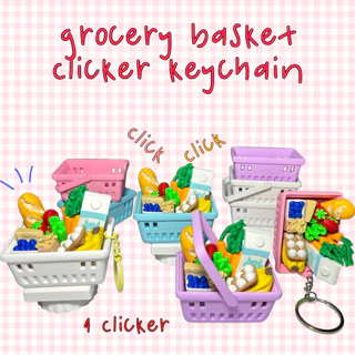 SUPER CUTE 3D PRINTED MINI SUPERMARKET BASKET KEYCHAIN/DECOR MODEL