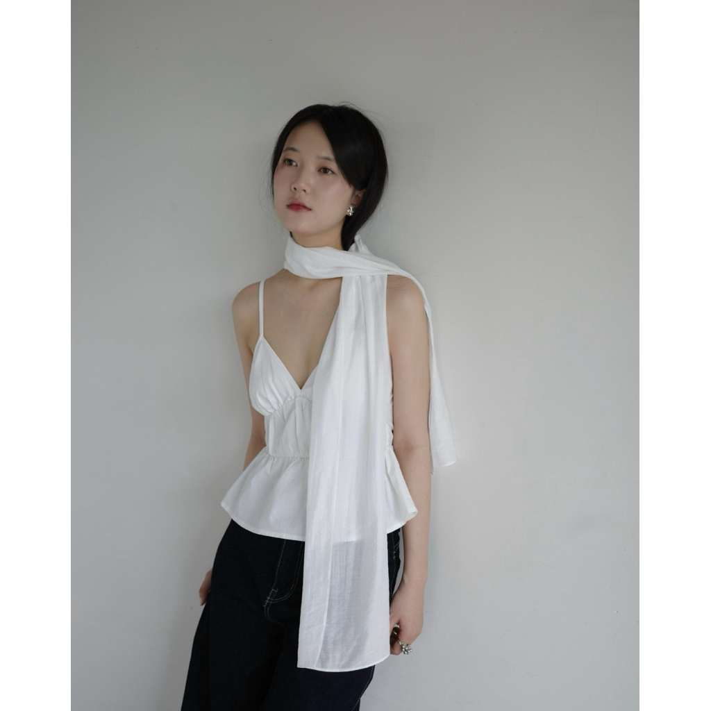 เสื้อ LIANA | Mir.byhi | เสื้อกล้าม เคท เกาหลี (ไม่มีผ้าพันคอไหม)