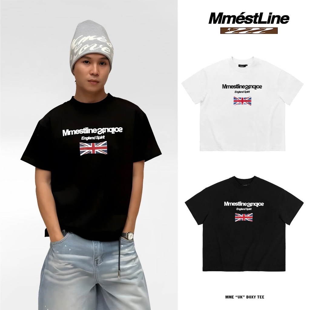 เสื้อกล้าม "UK" เสื้อยืด Boxy ผ้า Premium Cotton