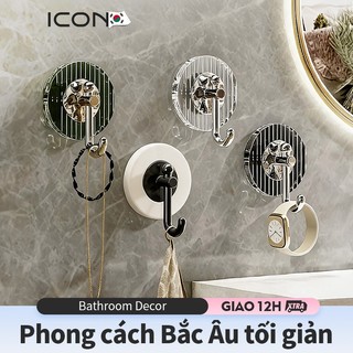 ICON móc treo decor Bắc Âu tối giản cho bathroom setup aesthetic cao cấp