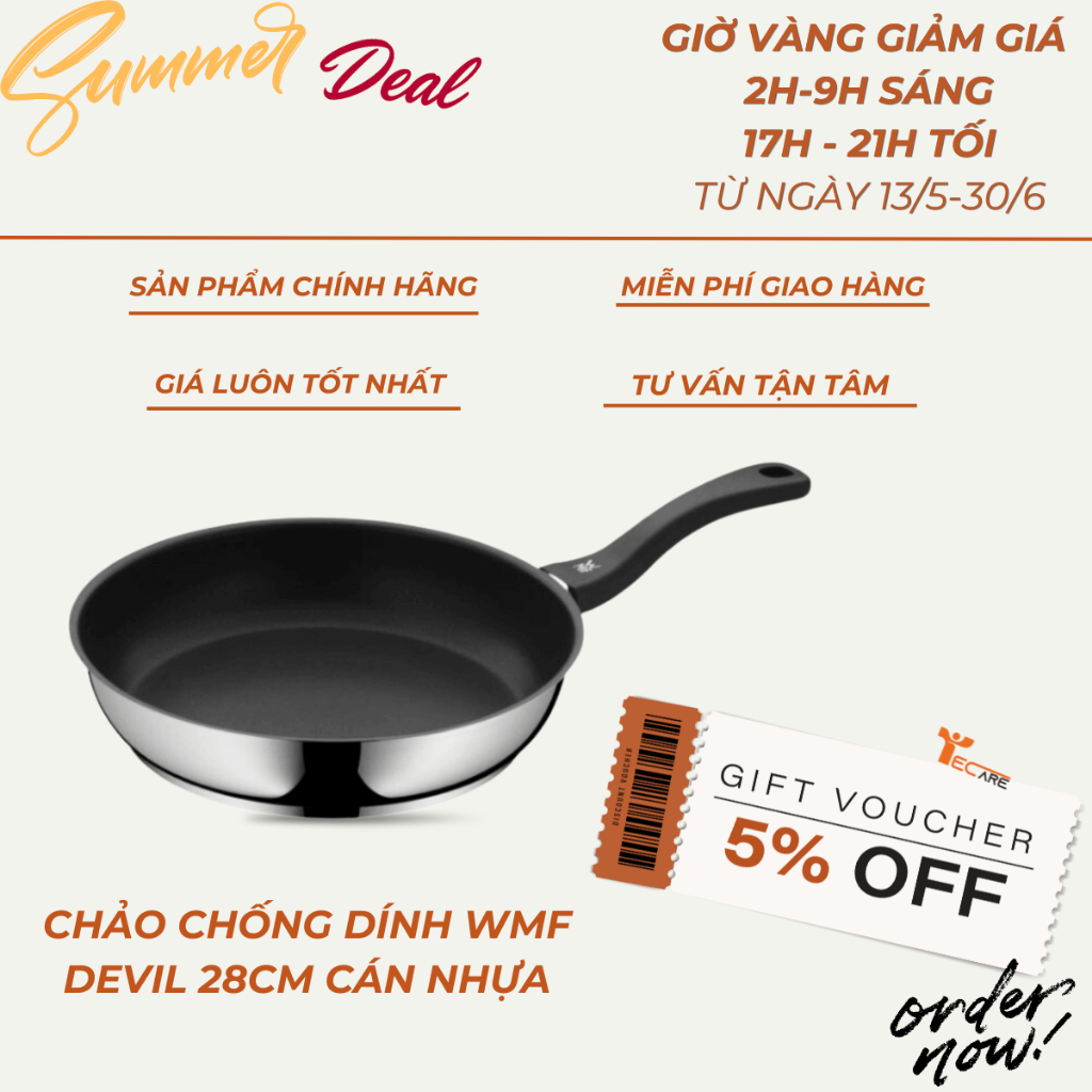 [GOLDEN FRAME] WMF กระทะทอด Platinum Devil กระทะไม่ติด - ขนาด 28ซม.
