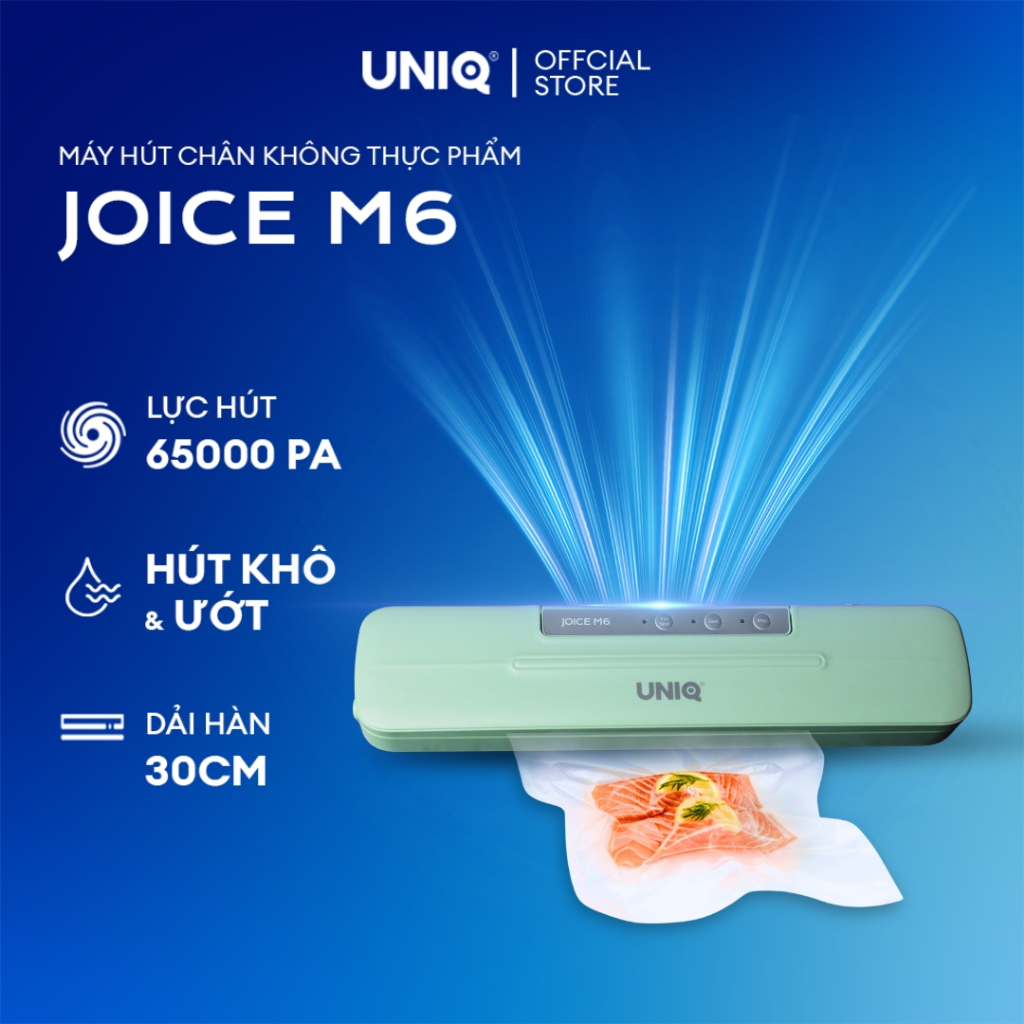 UNIQ Joico M6 65000 Pa เครื่องซีลสูญญากาศ, เครื่องซีลสูญญากาศอาหารในครัวเรือนขนาดเล็กแบบมือถือ, เครื