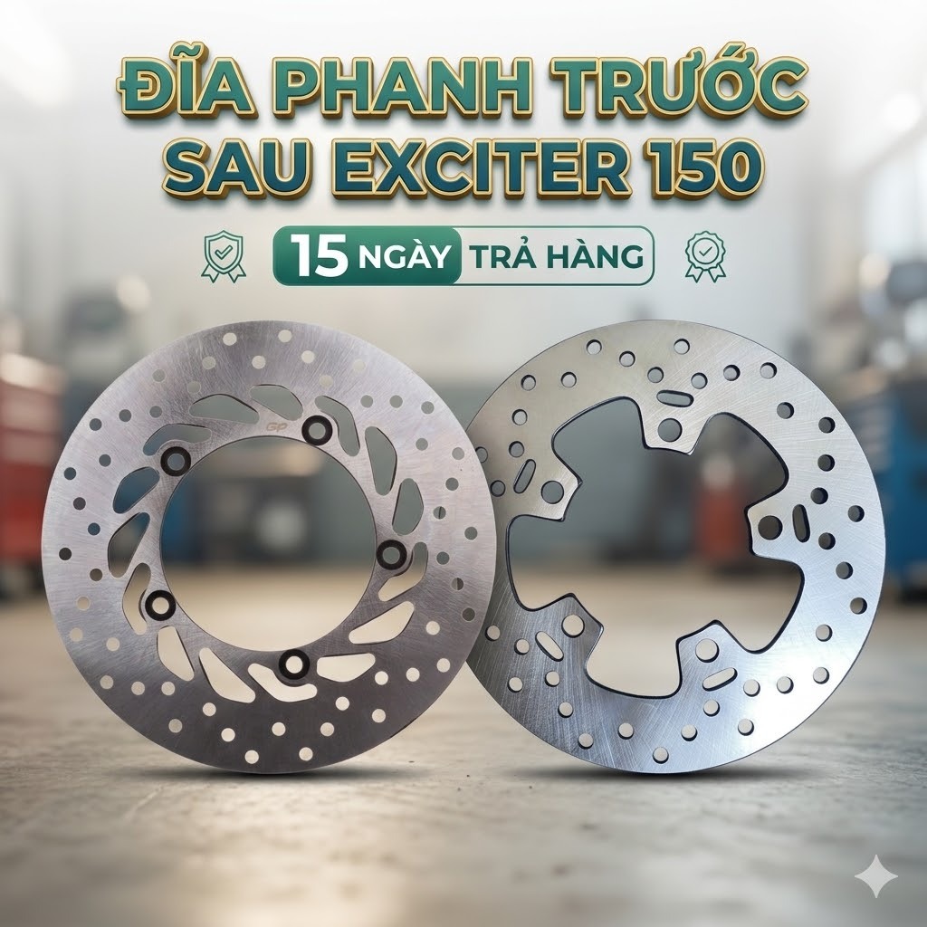จานเบรคหน้า-หลัง Combo ex 150 - exciter 150 - ex150 - exciter150