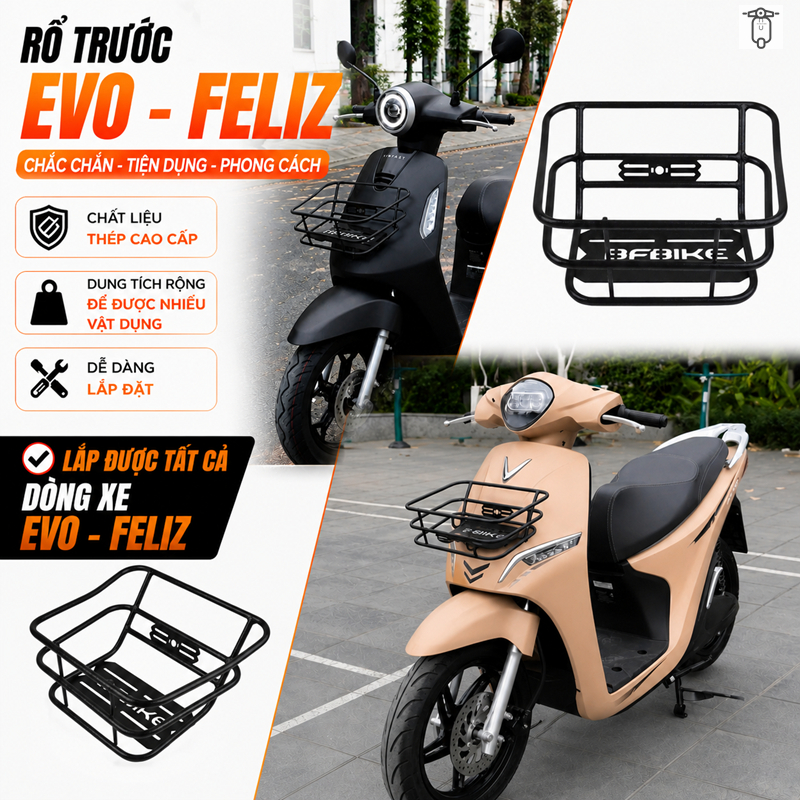 ตะกร้าหน้าสําหรับ Vinfast Evo Vinfast Feliz Series
