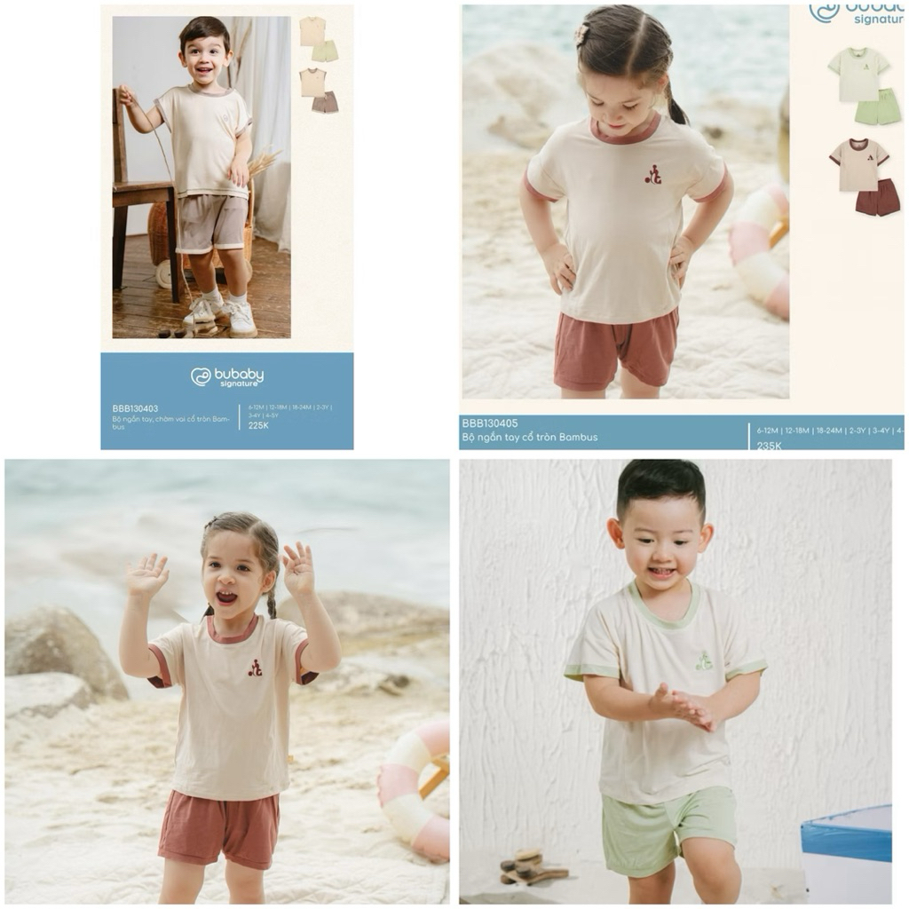 BUBABY NO BOX - ชุดแขนกุดผ้าเนื้อนุ่ม เย็นสบาย สําหรับเด็กทารก