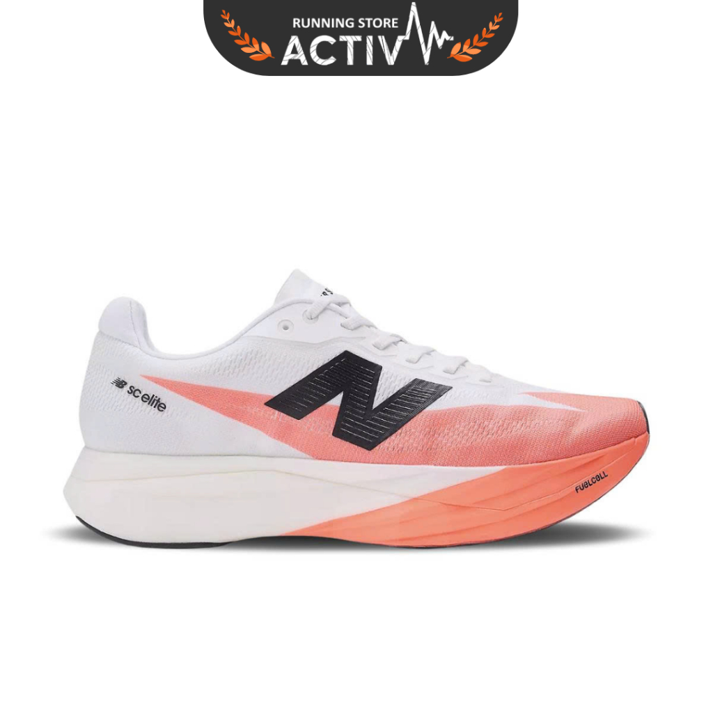 New Balance FuelCell SC Elite V5 รองเท้าวิ่งผู้หญิง - ด่วนสีแดง/ขาว - 40