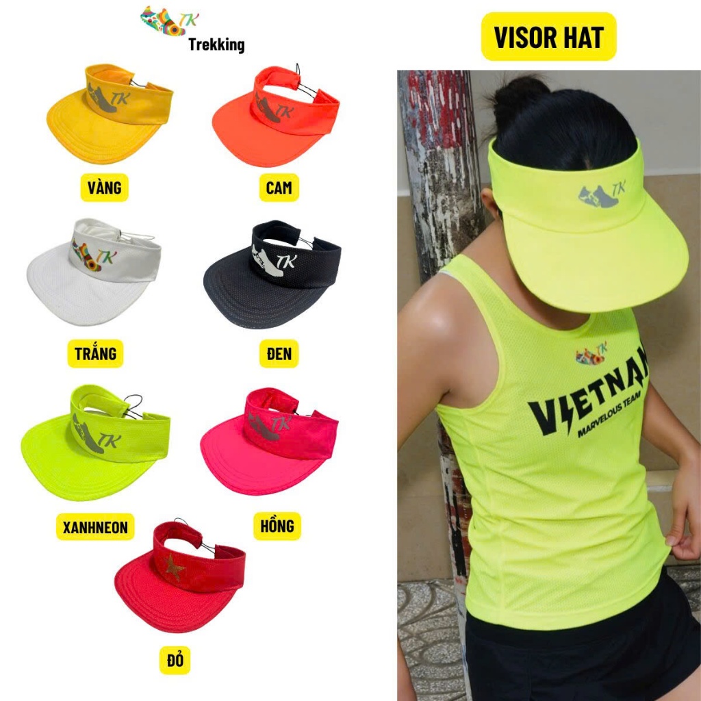 VISOR RUNNING HAT, TRAIL RUNNING, BREATHABLE TREKKING -ชุดกีฬาเดินป่า