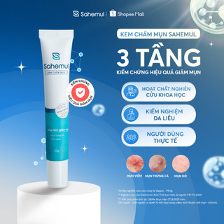 [LIVE KOL] Kem Chấm Mụn SAHEMUL Giảm Mụn Viêm, Mụn Đỏ, Mụn Trứng Cá Hiệu Quả Nhanh 20gr