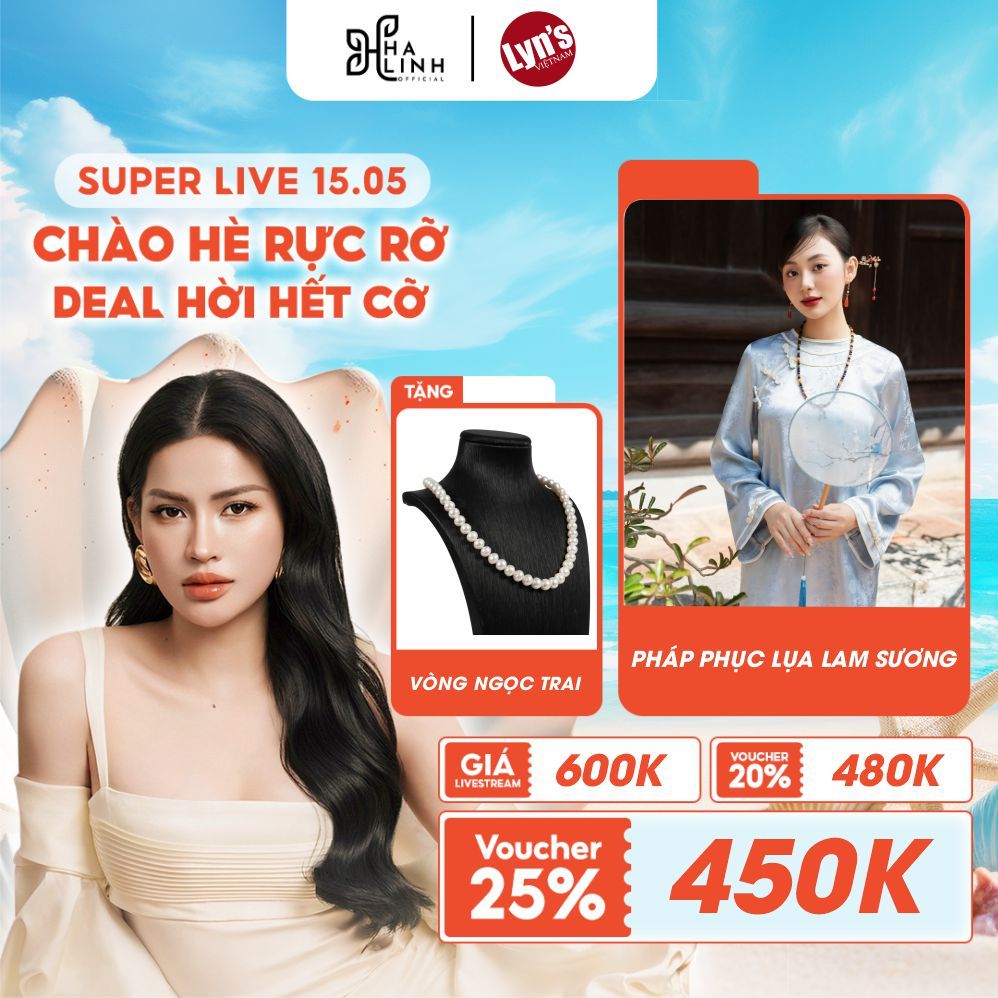 [ VHL x LYNS ] LYNS Blue Silk Dharma Dress - ดีไซน์บริสุทธิ์พร้อมสร้อยคอมุก - LLPL26019GR
