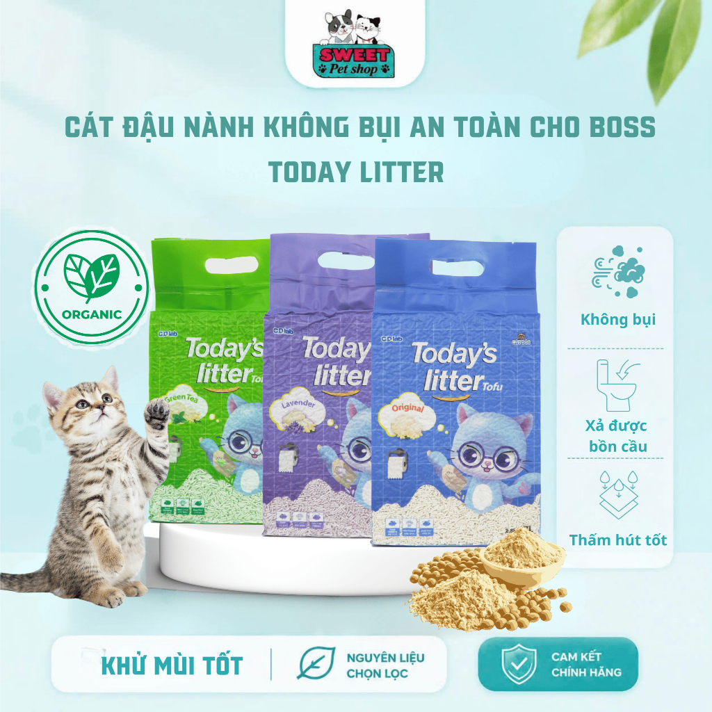 Soy Cat LITTER - TODAYS LITTER TOFU (7L)