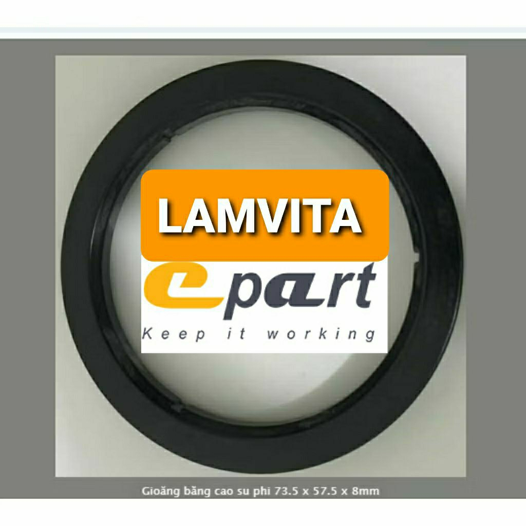 GAGGIA ปะเก็นยางเครื่องชงกาแฟ Lamvita ITALIAN RUBBER GASKET 73.5 x 57.5 x 8mm