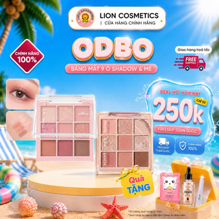 [ODBO] Bảng Phấn Mắt Odbo (OD2014) 9 Ô Shadow & Me Vỏ Hồng Palette Odbo Cosmetics Cao Cấp