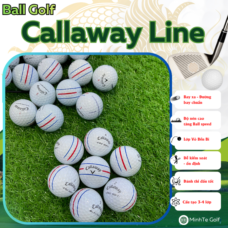 Callaway Line Golf Ball ท่อง 99% - Callaway Triple Track Golf Ball - Mailinhgolf