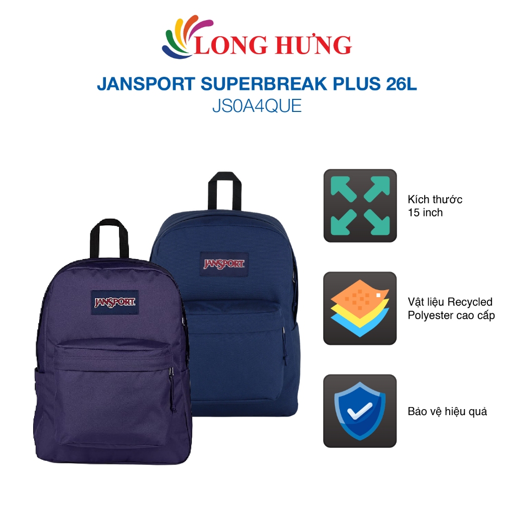 JanSport Superbreak Plus Backpack 26L JS0A4QUE - สินค้าของแท้