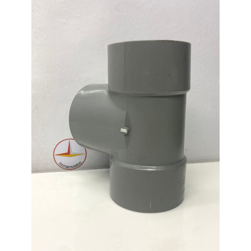 5 ชิ้น Te 75 PVC Binh Minh หนา (Tee)_T75D