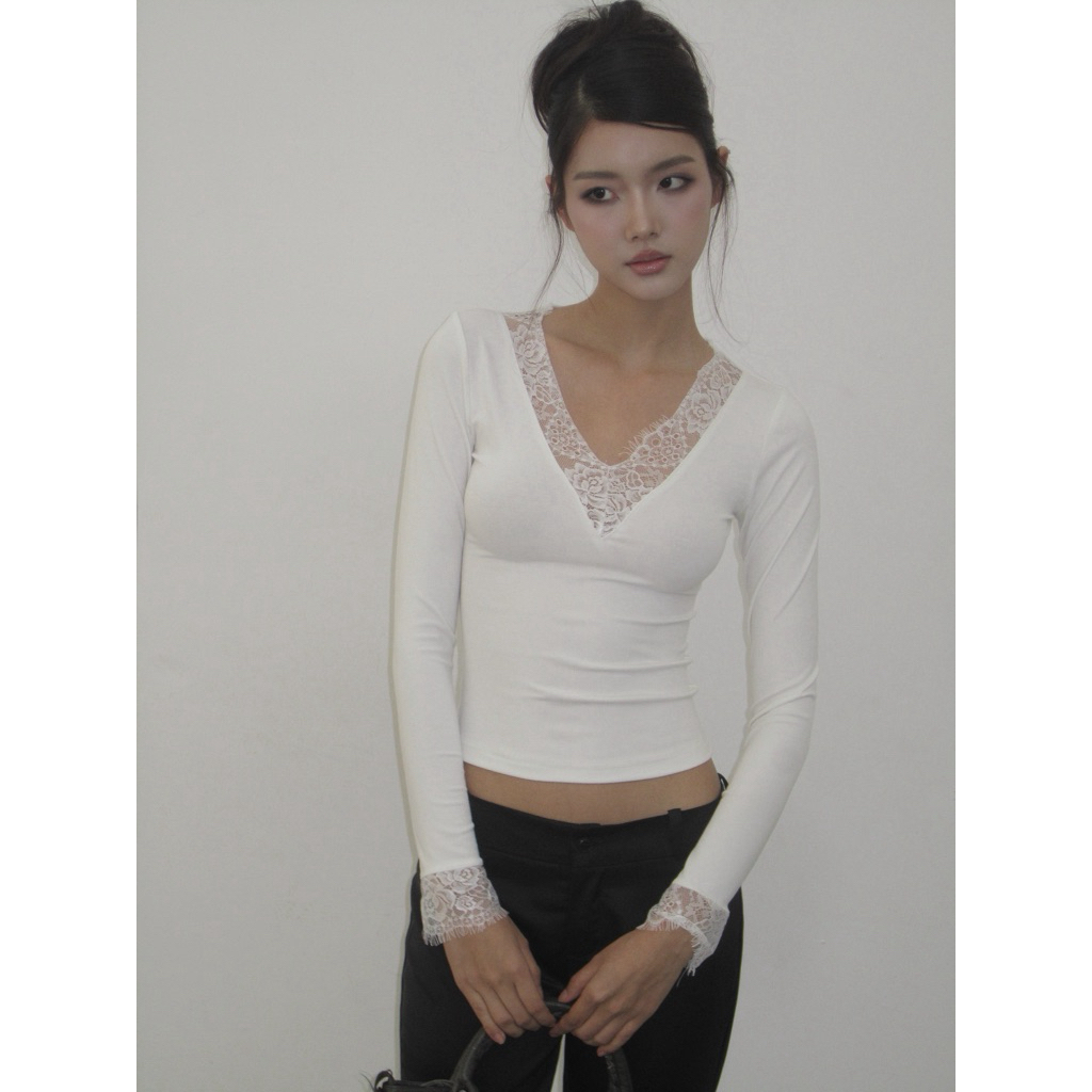 เสื้อเชิ้ตแขนยาวลูกไม้ - Vietanhsng - A67