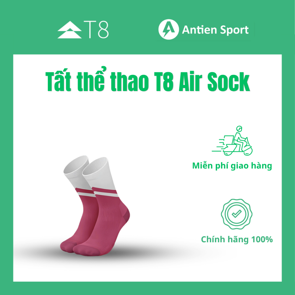 T8 Air Sock Onesize ถุงเท้ากีฬา