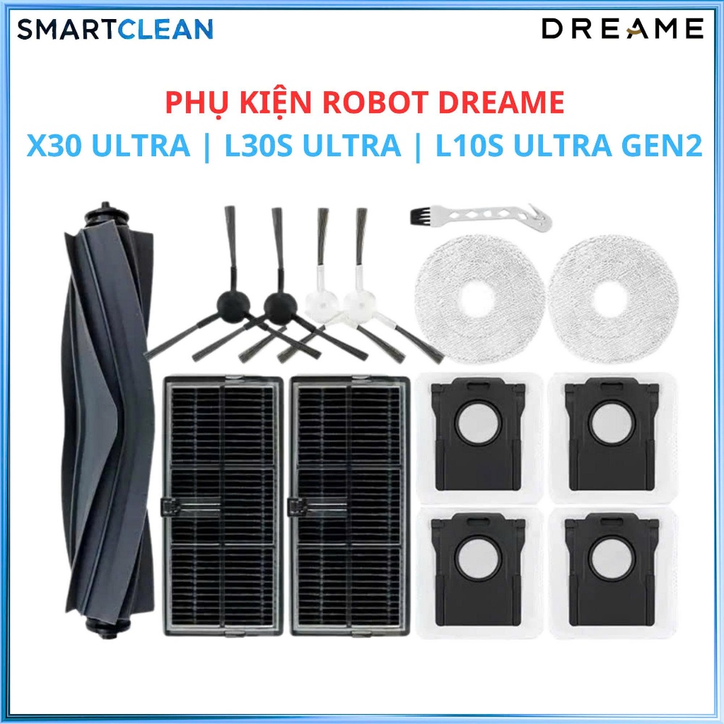 อุปกรณ์เสริมเครื่องดูดฝุ่นหุ่นยนต์ Dreame X30 Ultra | L30s อัลตร้า | L10s Ultra Gen2 | E30 Ultra _ เ