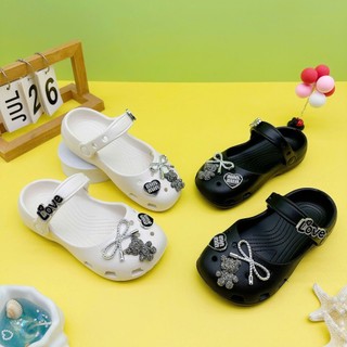 Dép Sục Ballet Đế Thấp Charm Gấu Nơ Cho Bé Gái GAUKID-G205 - Chất Liệu Eva, Độ Bền Cao
