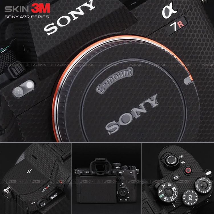 กล้อง Sony A7R สติ๊กเกอร์ผิว 3M | A7R ll | A7R lll | A7R lV | A7R V | วัสดุนูนแท้ - AZSKIN