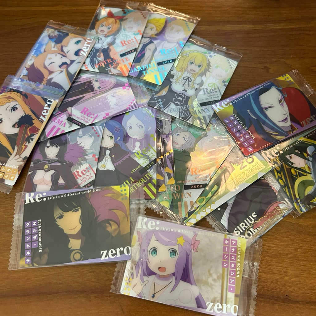 การ์ดเวเฟอร์โลหะ Re:zero