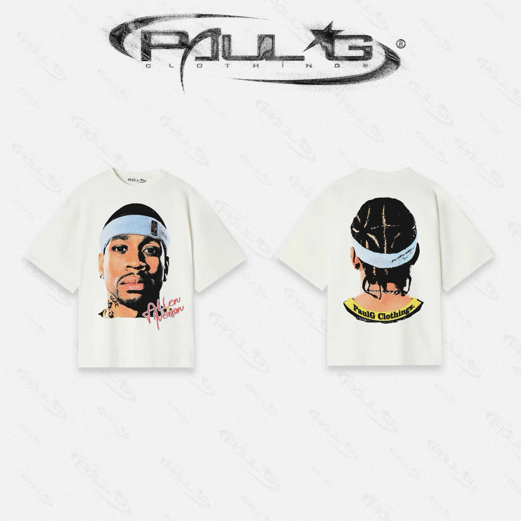 เสื้อยืดพิมพ์ลาย Paulg & Allen Iverson DTG
