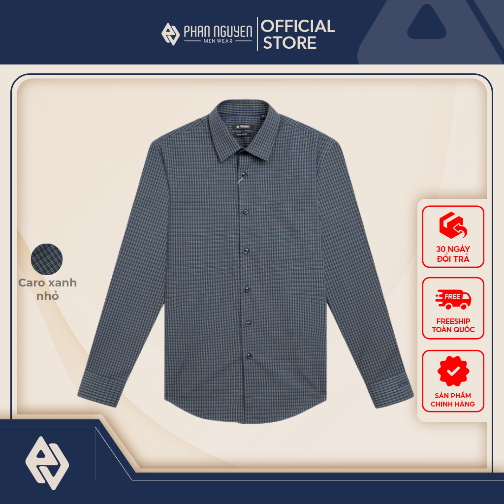 พรรณ ผู้ชาย เสื้อเชิ้ตลาย ผู้ชาย ผ้าคอตตอนคุณภาพสูง 100% นุ่มและเท่ ทรงปกติ SMD.1521