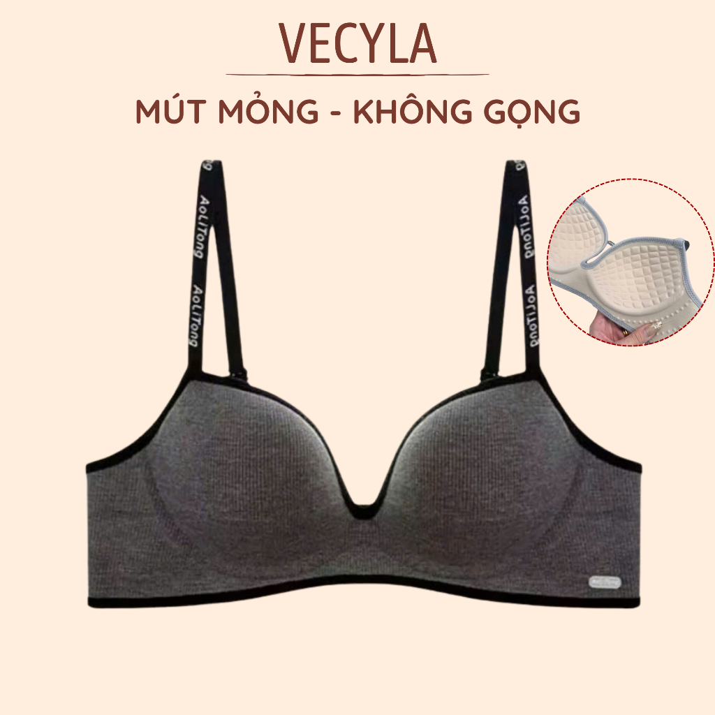 Bra A 258 ชุดชั้นในนวดเบาะบางสําหรับผู้หญิงพร้อมยกกระชับหน้าอกสีคลาสสิกและป้องกันการหย่อนคล้อย MYN_U