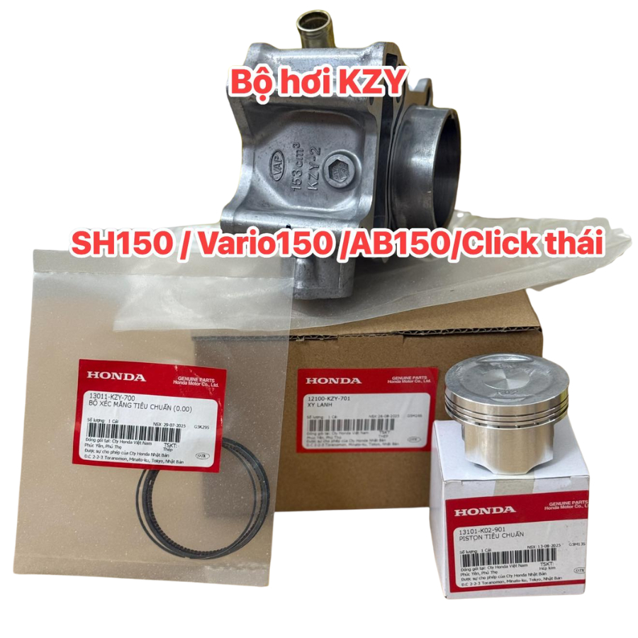 Bộ Lòng Hơi Honda KZY SH150 AB150 Vario 150 Chính Hãng Honda 13101-K78-V00 12100-KZY-701