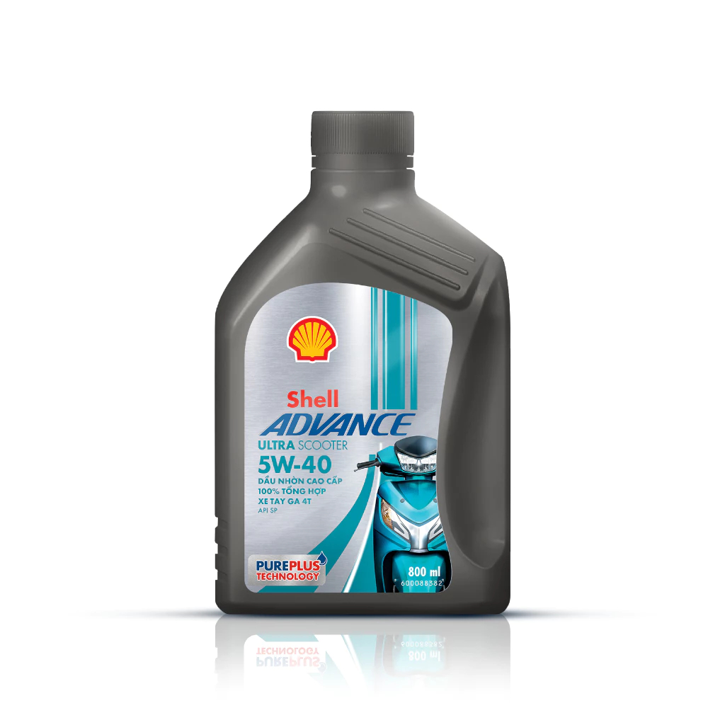 Shell Advance Ultra Scooter 5W-40 Jaso MB API SP Made in Shell - เวียดนาม