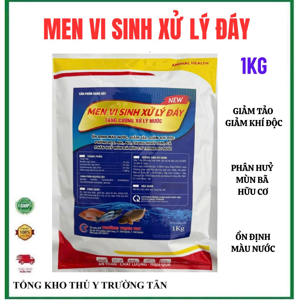 TRUONG TAN VET BOTTOM TREATMENT MICROBIAL Yeast 1กก. สําหรับ 8,000-15,000m3