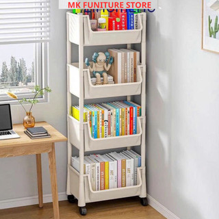 Kệ đựng đồ có bánh xe, kệ để đồ đa năng 3/4/5 tầng chuyên dùng cho học sinh sinh viên, mẹ bỉm sữa, spa, tiệm nail