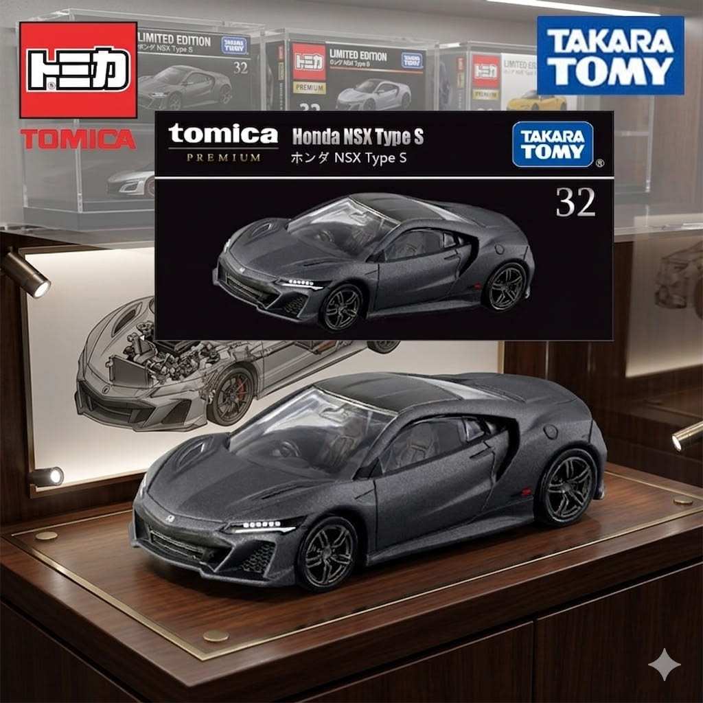 โมเดลรถ Tomica Premium No.32 Honda NSX Type S ของแท้ 1:64 รถโมเดล