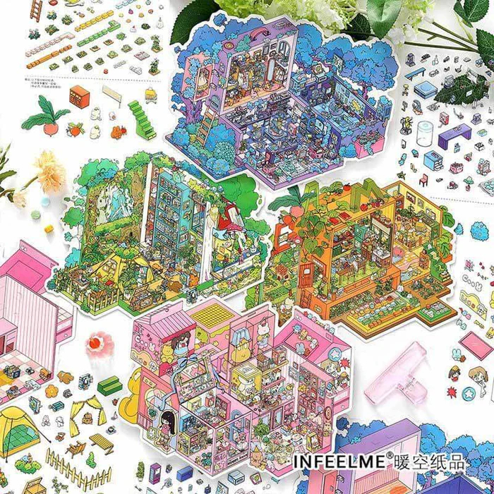 สติ๊กเกอร์ 3D [DANN.Studio] - Sweet Home Collection-21 (Infeel.Me) - INF-M21