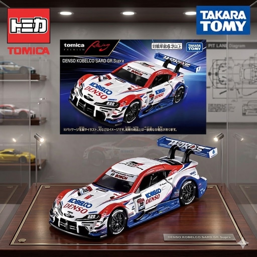 Tomica Premium Racing DENSO KOBELCO SARD GR Supra ของแท้ 1:64 รถโมเดล